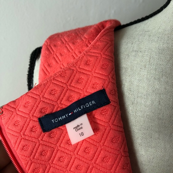 Tommy Hilfiger Coral Textured Sleeveless Dress - Picture 6 of 6